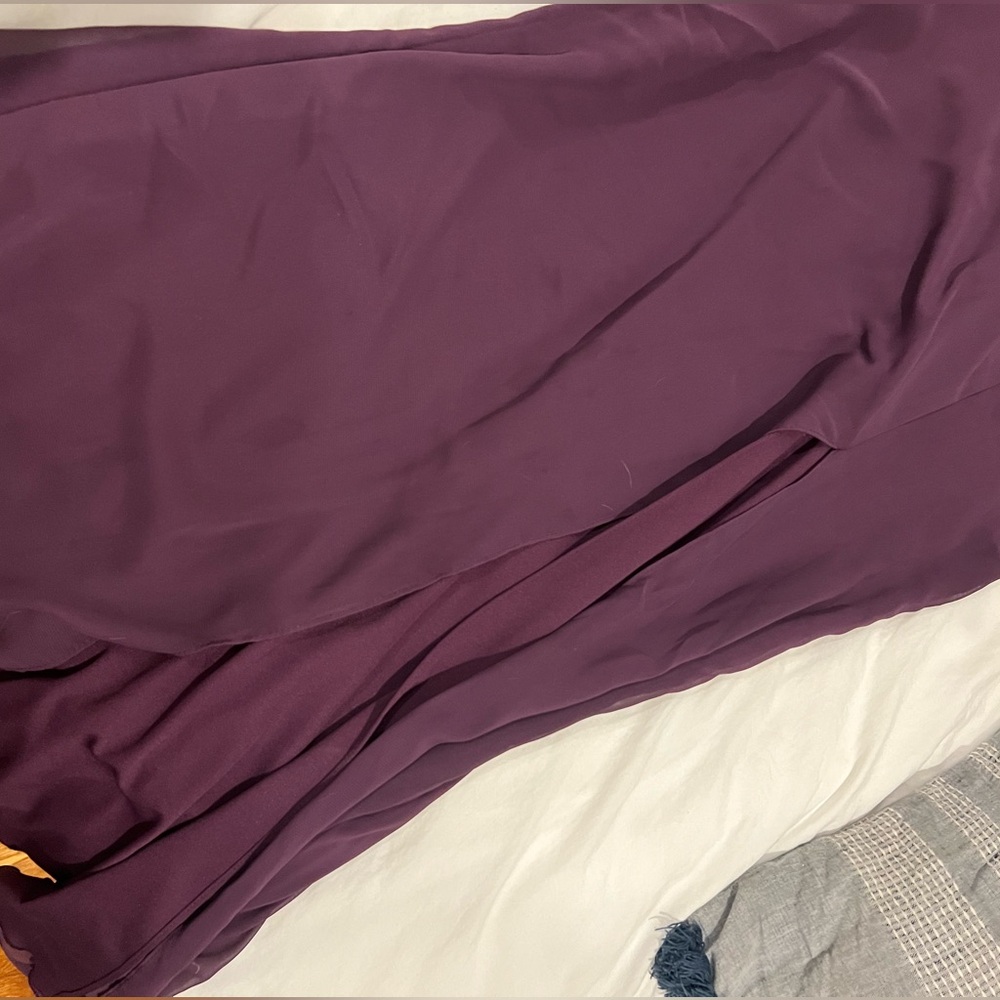 Aubergine/Purple Dessy Bridesmaid Dress, Size 2 - Picture 6 of 8